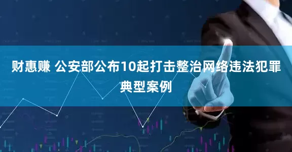 财惠赚 公安部公布10起打击整治网络违法犯罪典型案例